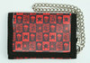 Skull spider black-red mixed with chain wallet