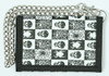 Skull spider black-white mixed with chain wallet