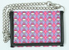 Classic cute pink-purple mixed with chain wallet