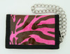 Zebra pink mixed with chain wallet