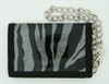 Zebra silver mixed with chain wallet