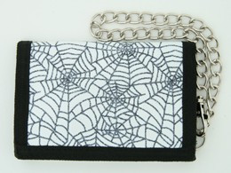 Spider white mixed with chain wallet