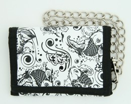 Carper white mixed with chain wallet