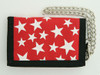 Stars red-white mixed with chain wallet