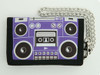 Stereo purple mixed with chain wallet