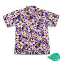 Foam purple hawaii shirt
