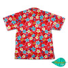 Mixed flower red hawaii shirt