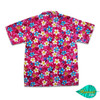 Mixed fLower pink hawaii shirt