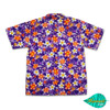 Mixed flower purple hawaii shirt