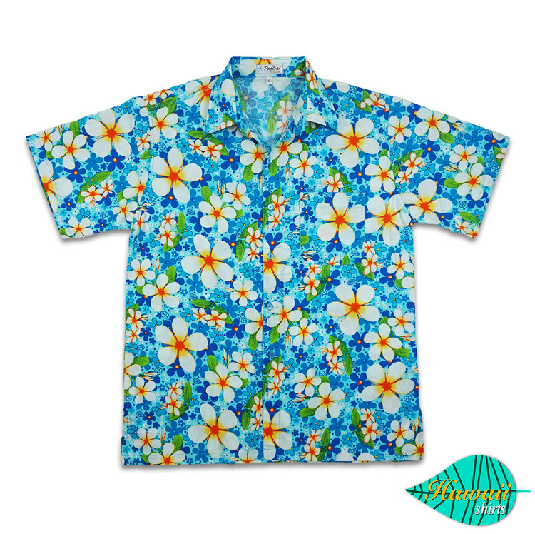 Foam blue hawaii shirt