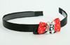 Black-red / cute Sk bone black-red Red bow & skull