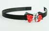 Black-red / cute Sk bone black-pink red bow & skull