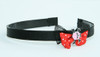 Black-red / skull tooth pink red bow & skull