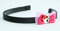 Pink / skull flower white-red dark pink bow & skull