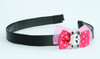 Pink / cute skull bone white-pink Dark pink bow & skull