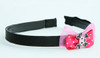 Pink / skull square pink dark pink bow & skull
