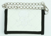 Skull plain white embroidery with chain wallet
