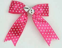 Pink-white / white dice hair clips piece