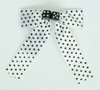 Dot white-black / black dice hair clips piece