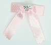 Dot L pink-white / white-black dice hair clips piece