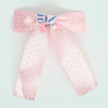 Dot L pink-white / pink blue dice hair clips piece