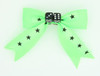 Star green-black dice hair clips piece