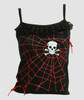 Front - PUS spider lace red top punk top