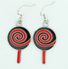 Lolly black-red sweet pendant