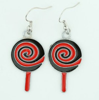 Lolly black-red sweet pendant