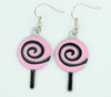 Lolly black-pink sweet pendant