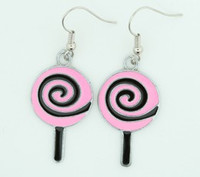 Lolly black-pink sweet pendant