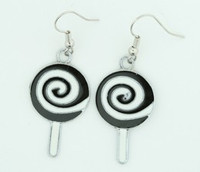 Lolly black-white sweet pendant