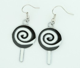 Lolly black-white sweet pendant