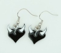 Heart horn Black-white sweet pendant