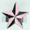 Star black-pink star ring