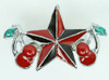 Star cherry red star ring