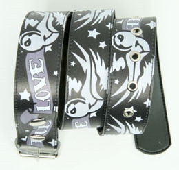 True love grey animal belt