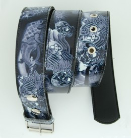 Carper skull grey animal belt