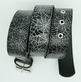 Spider black animal belt