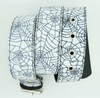 Spider white animal belt