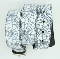 Spider white animal belt