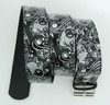 Carper round black-silver animal belt