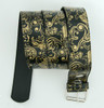 Carper round black-gold animal belt
