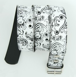 Carper round white animal belt