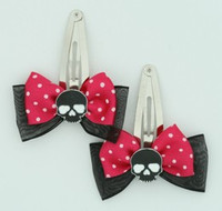 Pink / skull plain black Black-dark pink skull