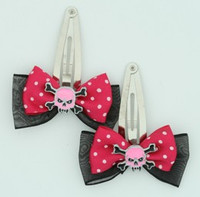 Pink / skull tooth pink black-dark pink skull