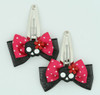 Pink / skull flower black-red black-dark pink skull