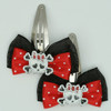 Black-red / cute Sk bone white-red Red skull