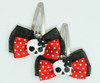 Black-red/ Sk flower Wh-Bl red skull