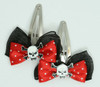 Black-red/ Sk tooth white red skull